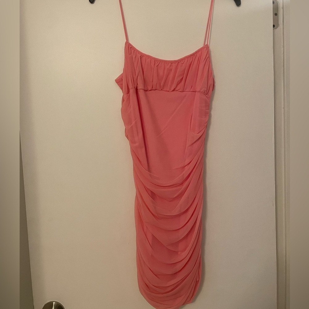 Dusty pink baby doll club dress. Brand new